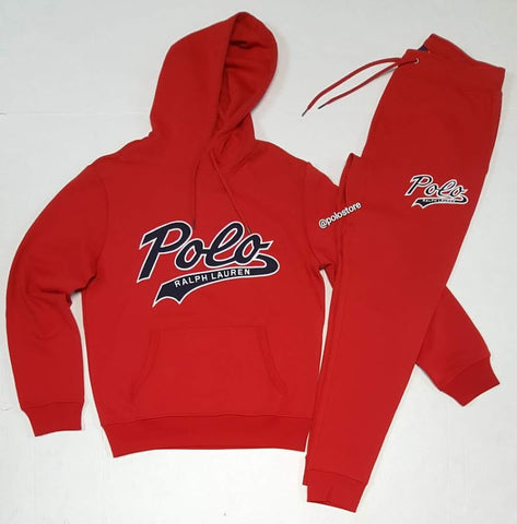 Polo Ralph Lauren 1967 Sporting Goods Hoodie Sweatshirt Black Red Mens Sz  Large