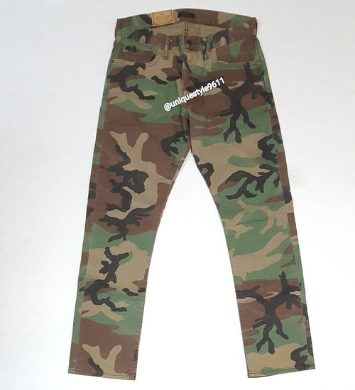 Nwt Polo Big & Tall Camo Hampton Relaxed-Straight Jeans - Unique Style