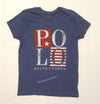 Nwt Polo Ralph Lauren Blue Women's Spellout Star Tee - Unique Style