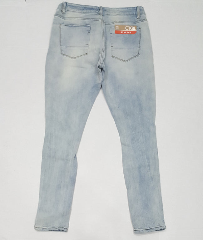Ckel Light Blue Patch Jeans - Unique Style
