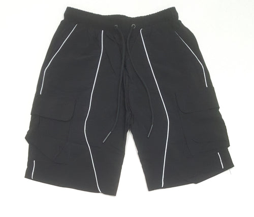 American Stitch Black Piping Shorts - Unique Style