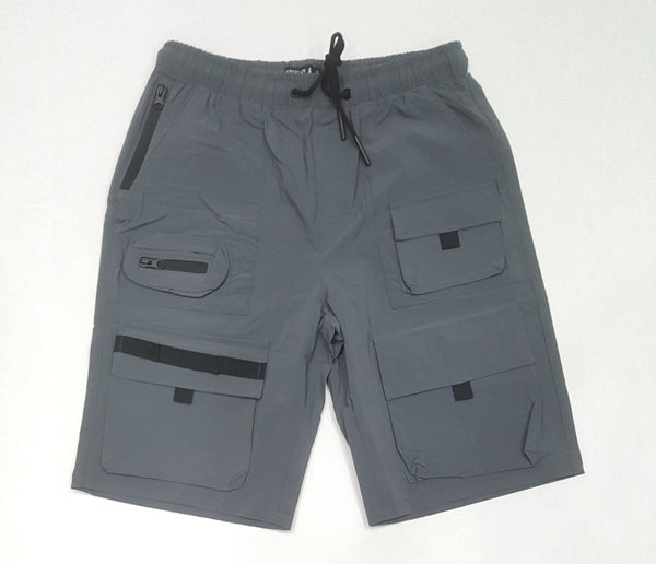 American Stitch Grey Nylon Pocket Shorts - Unique Style