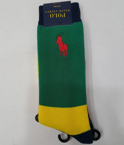 Nwt Polo Ralph Lauren Big Pony Long Mix Match Colored Socks - Unique Style