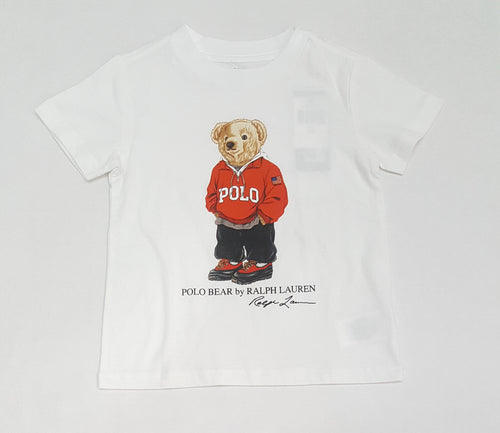 Nwt Kids Boys Polo Ralph Lauren Red Bear Sweater Tee - Unique Style