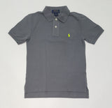 Nwt Kids Polo Ralph Lauren Grey with Lime Green Small Pony Shirt - Unique Style