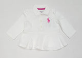 Nwt Kids Polo Ralph Lauren Girls White/Pink Dress - Unique Style