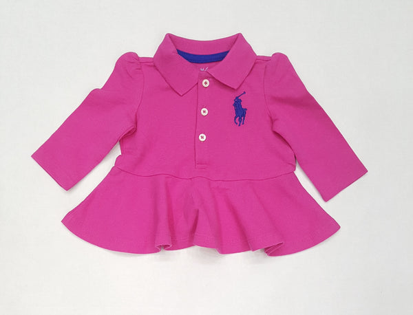 Nwt Kids Polo Ralph Lauren Girls Pink/Blue Pony Dress - Unique Style