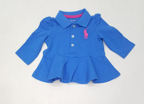 Nwt Kids Polo Ralph Lauren Girls Blue/Pink Pony Dress - Unique Style