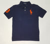 Nwt Kids Polo Ralph Lauren Navy Blue/Orange Big Pony Polo - Unique Style