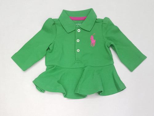 Nwt Kids Polo Ralph Lauren Girls Green/Pink Dress - Unique Style