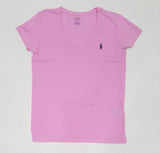 Nwt Womens Polo Ralph Lauren Small Pony Pink/Navy T-Shirt - Unique Style
