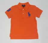 Nwt Kids Polo Ralph Lauren Orange/Blue Big Pony Polo - Unique Style
