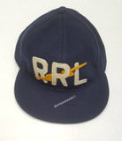 Nwt RRL Navy Leather Adjustable Strap Back - Unique Style