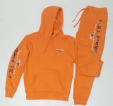 Nwt Polo Ralph Lauren Orange Polo Sport Hoodie With Matching Joggers - Unique Style