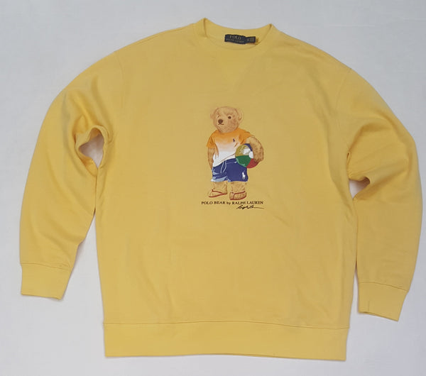 Nwt Polo Big & Tall Yellow Beach Ball Bear Sweatshirt - Unique Style