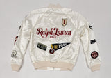 Nwt Polo Ralph Lauren Women's Satin Patches Jacket - Unique Style