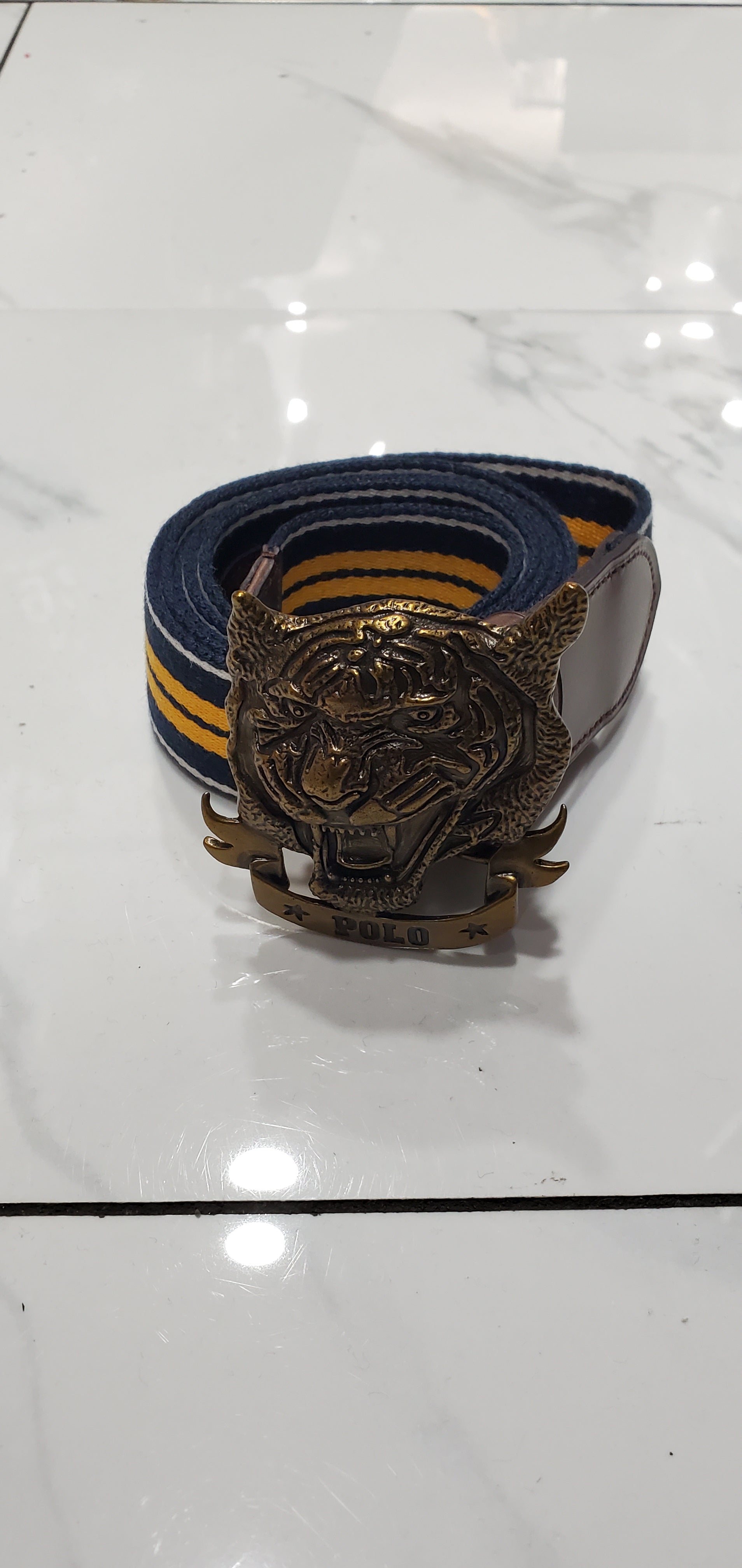 Polo ralph discount lauren tiger belt