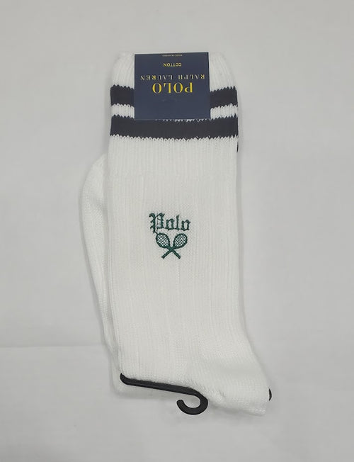 Nwt Polo Ralph Lauren White Tennis Socks - Unique Style