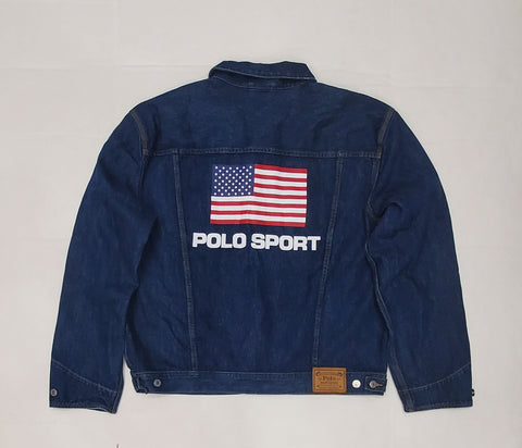 Polo Sport Flag Jean Jacket Unique Style