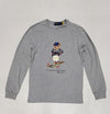 Nwt Polo Ralph Lauren Grey Ski Bear Teddy Bear Long Sleeve Tee - Unique Style