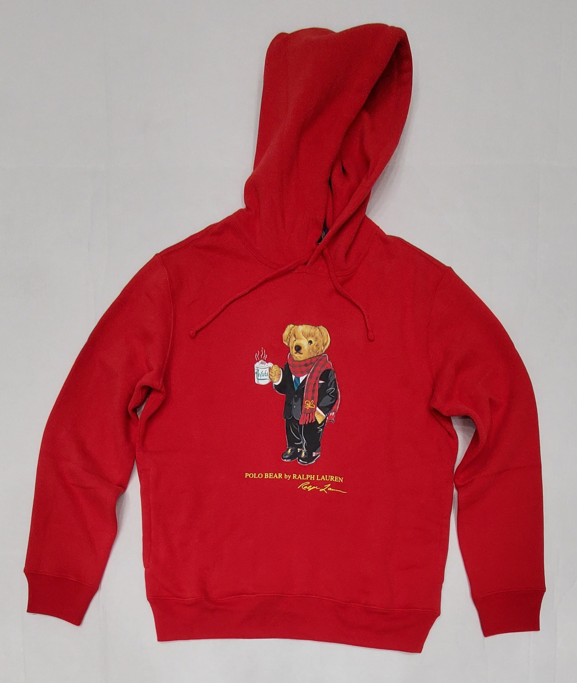 Nwt Polo Ralph Lauren Red Cocoa Teddy Bear Hoodie Unique Style