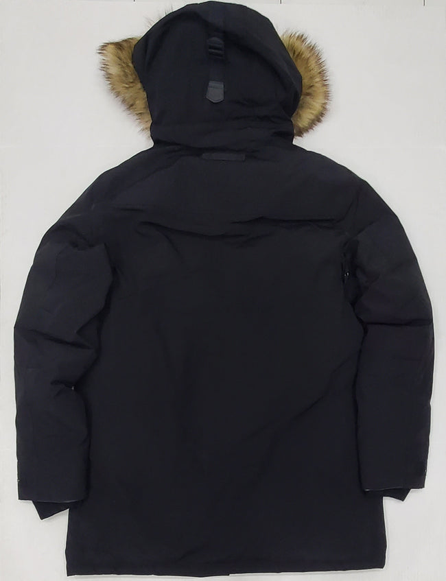 Nwt Polo Ralph Lauren Black Down Jacket w/Fur Hood - Unique Style
