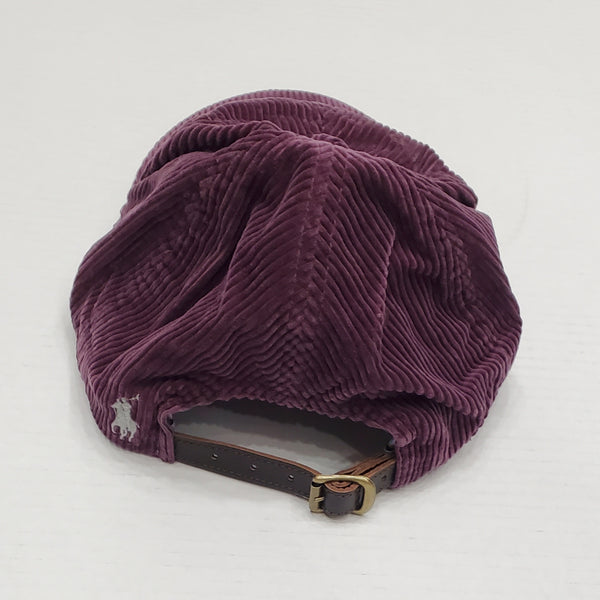 Nwt Polo Ralph Lauren Corduroy Adjustable Leather Strap Hat - Unique Style