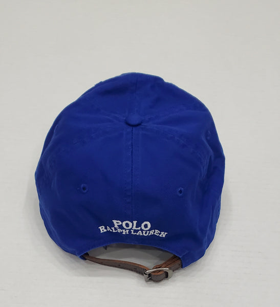 Nwt Polo Ralph Lauren Royal Cowboy Adjustable Strap Back Hat - Unique Style