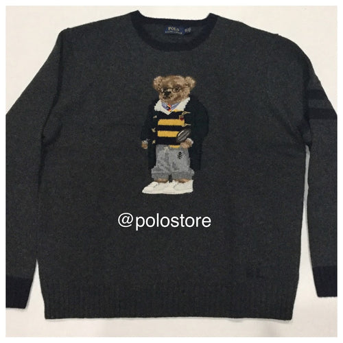 NWT POLO RALPH LAUREN GREY HARRY POTTER/GRANDPA BEAR WOOL SWEATER - Unique Style