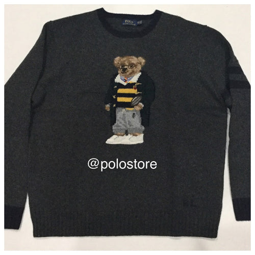 Nwt Polo Big & Tall Grey Harry Potter/Grandpa Wool Teddy Bear Sweater - Unique Style