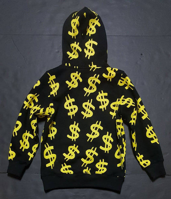 Freeze Max/Looney Tunes Kids Riche Rich Dollars and Sign Hoodie - Unique Style