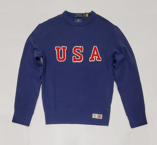Nwt Polo Ralph Lauren Navy Olympic USA Patch Sweatshirt - Unique Style