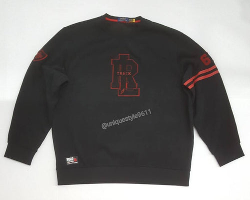 Nwt Polo Ralph Lauren Black/Red RL Track Sweatshirt - Unique Style