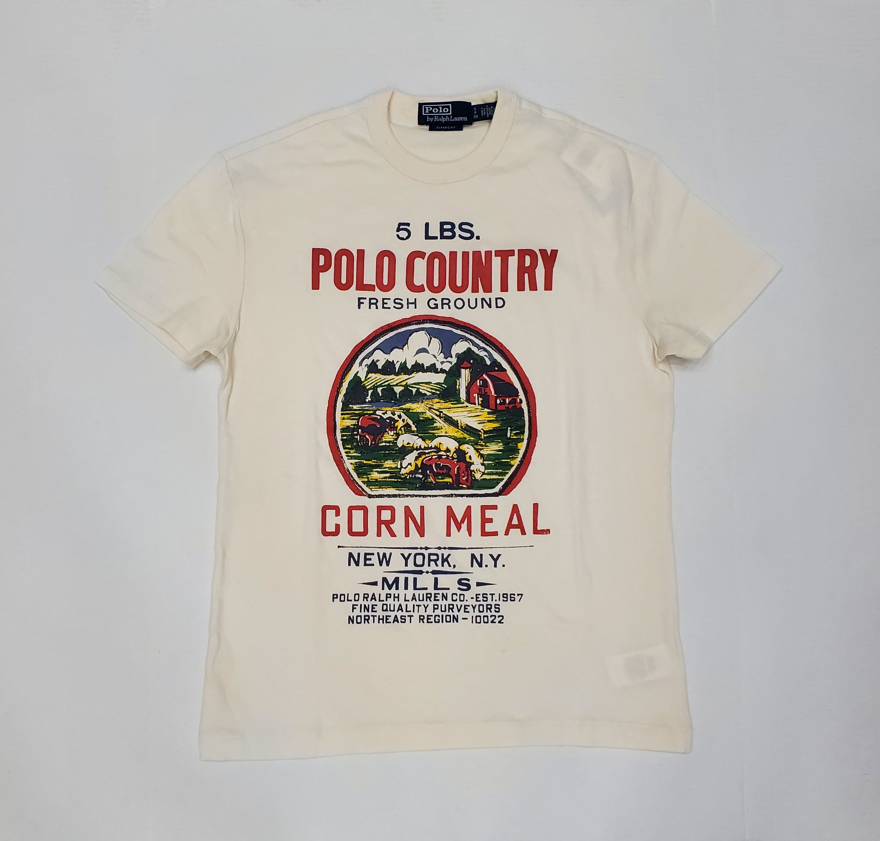 Nwt Polo Ralph Lauren Polo Country Corn Meal Classic Fit Tee 