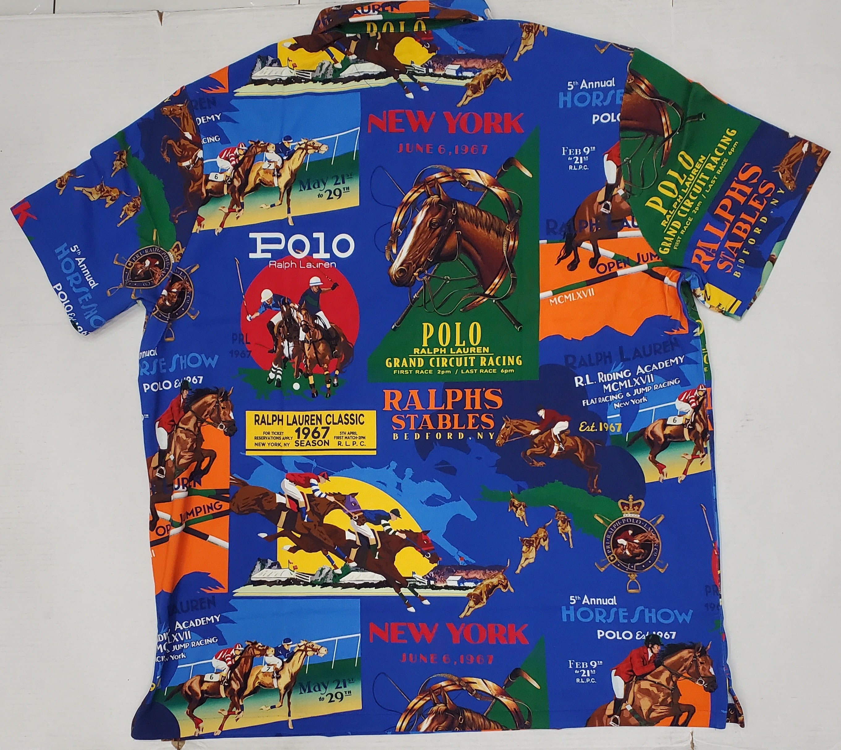 Nwt Polo Ralph Lauren Equestrian Print Classic Fit Polo | Unique Style