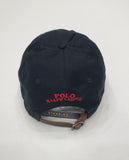 Nwt Polo Ralph Lauren Black Reindeer Teddy Bear Adjustable Leather Strap Back Hat - Unique Style