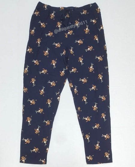 Nwt Polo Ralph Lauren Navy/Yellow Spellout w/Pony Pajama Pants