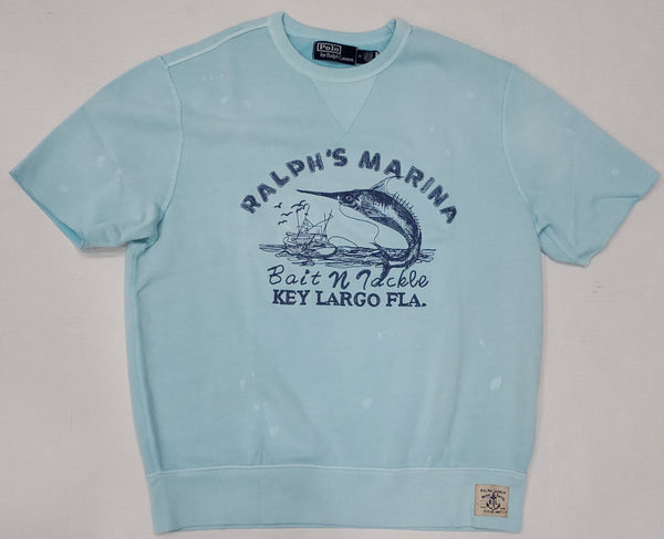 Nwt Polo Ralph Lauren Marina Bait Tackle Short Sleeve Embroidered Sweatshirt - Unique Style