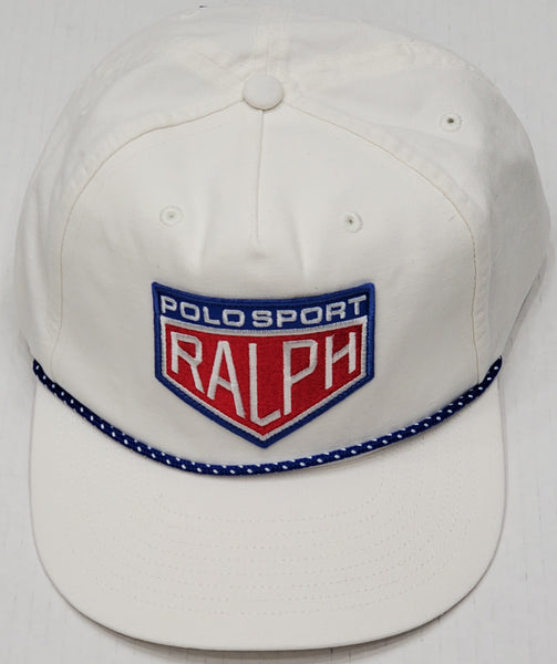 Nwt Polo Sport White "Ralph" Script Snapback Hat - Unique Style