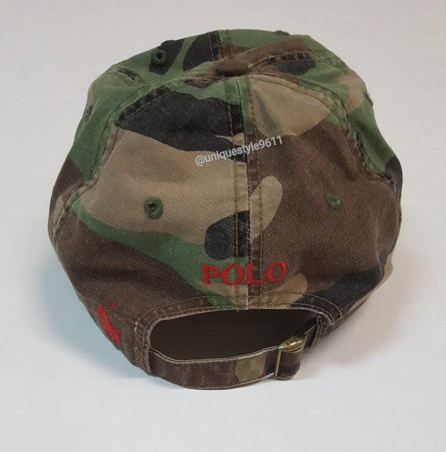 Nwt Polo Ralph Lauren Camo Tiger Adjustable Strap Back - Unique Style