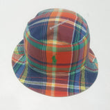 Nwt Polo Ralph Lauren Plaid/Khaki Reversible Bucket Hat - Unique Style
