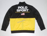 Nwt Polo Ralph Lauren Black/Yellow Polo Sport Track Jacket - Unique Style
