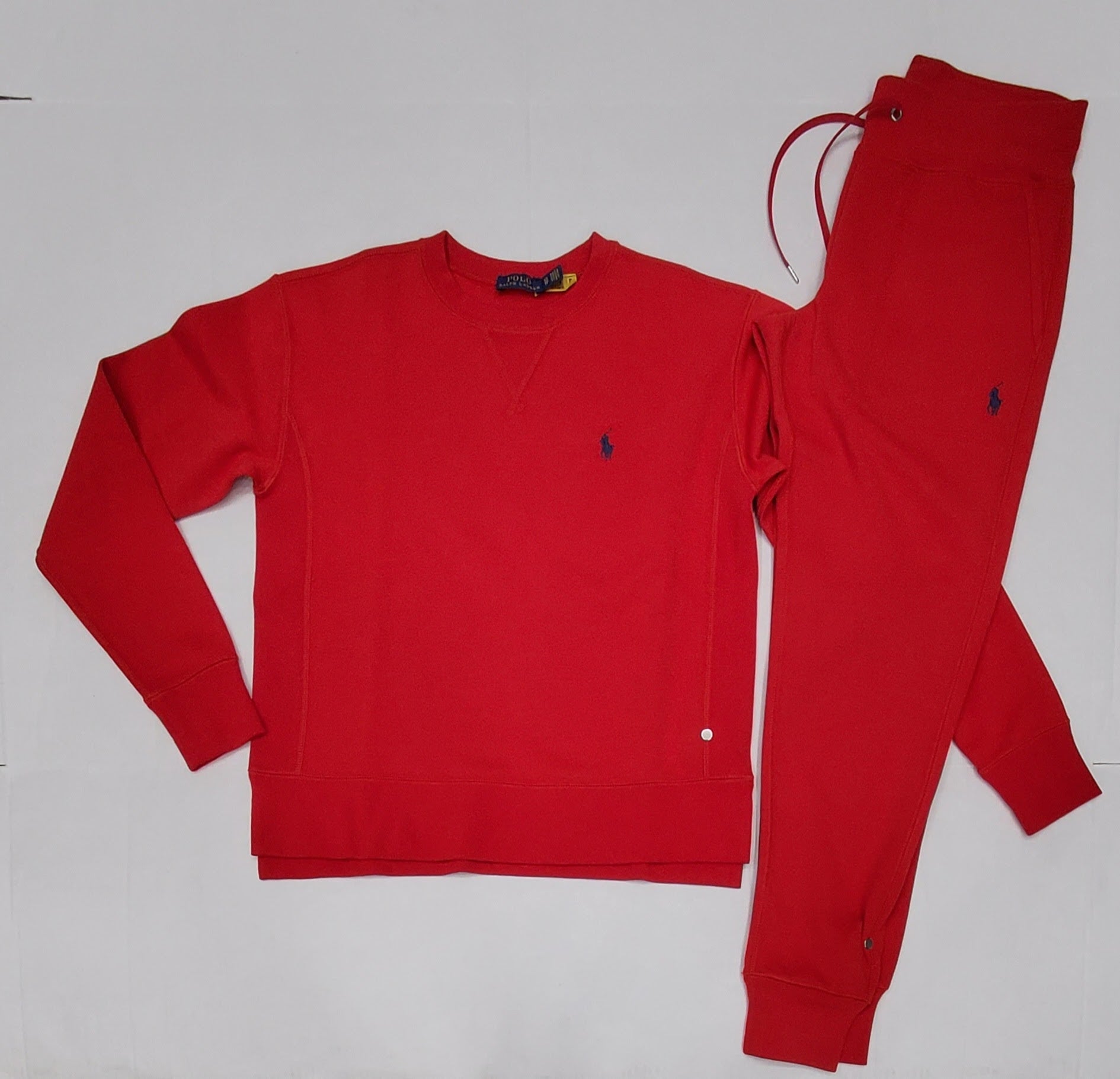 Nwt Polo Ralph Lauren Women's Red Small Pony Sweat suit | Unique Style