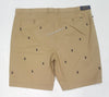 Nwt Polo Big & Tall Khaki Allover Print Small Pony Shorts - Unique Style