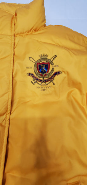 Nwt Polo Ralph Lauren Women's Yellow Equestrian Down Jacket - Unique Style