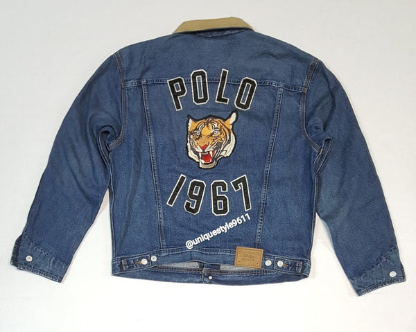Nwt Polo Ralph Lauren Denim Tiger Jean Jacket - Unique Style