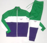 Nwt Polo Sport Green/White Track Jacket With Matching Joggers Pants - Unique Style