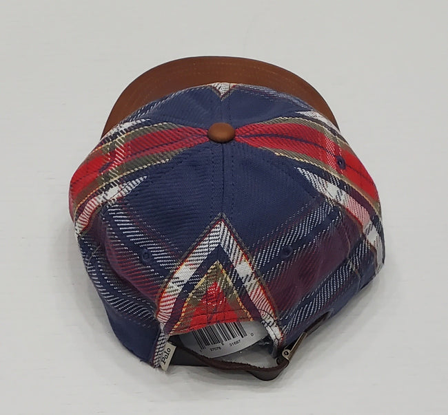 Nwt  Polo Ralph Lauren Plaid Montauk Wild Tour Buckled Leather Strap - Unique Style