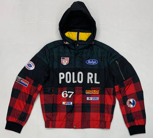 Nwt Polo Ralph Lauren Plaid Racing Windbreaker Jacket - Unique Style