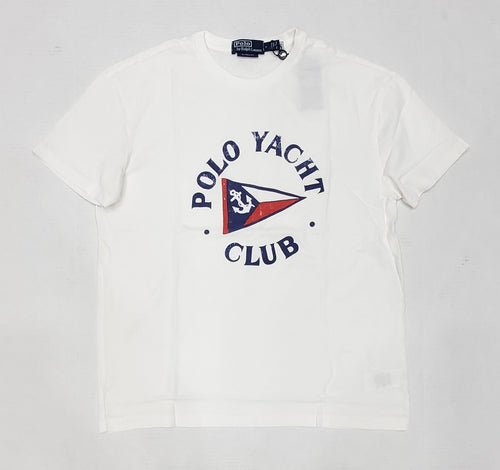 Nwt Polo Ralph Lauren White Yacht Club Classic Fit Tee - Unique Style